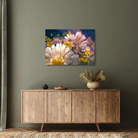 Tablou pe sticlă - Flori (70x50 cm)