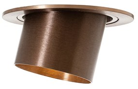 Spot modern îngropat bronz închis rotund orientabil - Installa