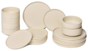 Set de 18 vase din gresie crem Bonami Selection Malia