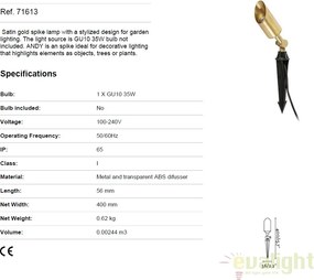 Tarus, proiector iluminat exterior IP65, ANDY 71613