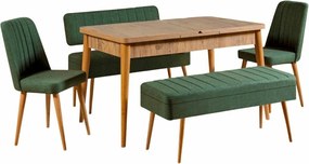 Set de sufragerie Vina Atlantic Pine and Green I,5 piese