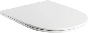 Capac WC softclose Omnires Ottawa slim finisaj alb lucios