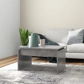 vidaXL Măsuță de cafea, gri beton, 68x50x38 cm, lemn prelucrat