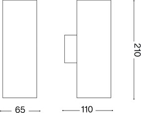 Ideal Lux - Aplica de perete pentru exterior GUN 1xGU10/35W/230V 21 cm IP44 maro