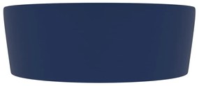 Chiuveta de lux cu preaplin, albastru mat, 36 x 13 cm, ceramica matte dark blue