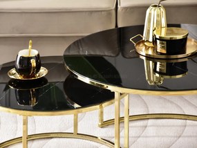 Măsuță de cafea Grande (marmură neagră + auriu). 1111617