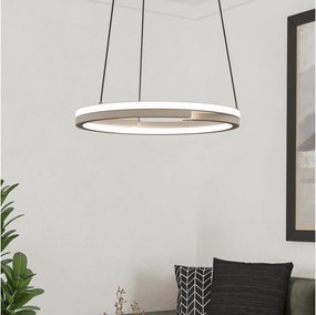 Eglo 901824 - Pendul LED dimabil MEZZOMONTE, 2xLED/20W/230V, bej + telecomandă