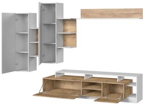 Mobilier living Tess (Alb + stejar mare). 1058539