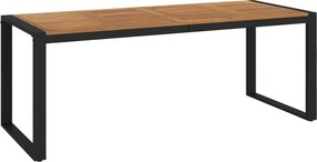 vidaXL Masă grădină picioare formă de U 200x90x75 cm lemn masiv acacia