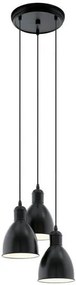 EGLO Pendul PRIDDY negru 32,5/110 cm