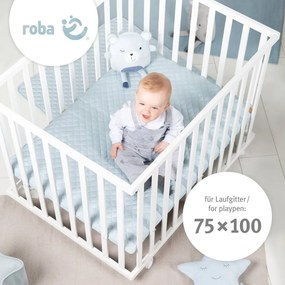 Saltea pentru copii din spumă cu husă detașabilă 95x70 cm Safe Asleep® – Roba
