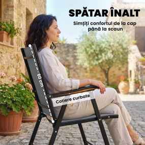 Outsunny scaune pliabile confortabile | Aosom Romania