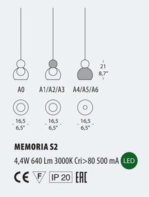 Lustra, Pendul LED design Art Deco MEMORIA