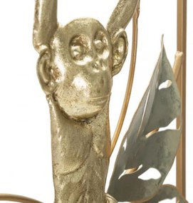 Decoratiune de perete auriu / gri din metal, 28,6 x 3,8 x 74,3 cm, Monkey Mauro Ferreti