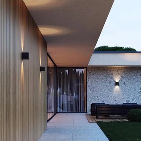 Aplică LED de exterior 2xLED/3W/230V IP54 neagră