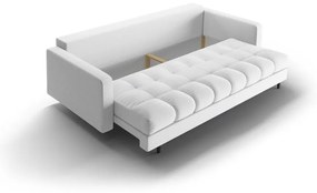 Canapea gri deschis extensibilă, cu spațiu de depozitare 222 cm Bali – Cosmopolitan Design