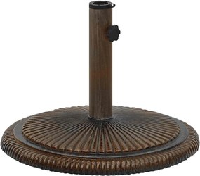 vidaXL Bază de umbrelă, bronz, 45x45x30, fontă