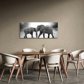 Tablou cu elefanți (120x50 cm)