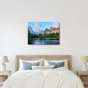 Tablou cu peisaj montan sălbatic (70x50 cm)