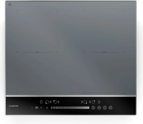 Klarstein DualTone Flex Plită cu inducție, Zonă Flex, Afișaj LED, Control prin glisoare, 7200 W