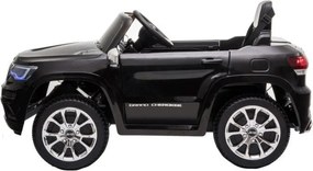 Masinuta Electrica cu acumulator pentru copii NOVOKIDS™ Jeep Grand Cherokee, Roti din Cauciuc EVA, Max 30 kg ,Usi cu deschidere ,Baterie12V ,2 Viteze