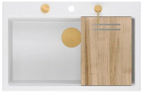 Chiuveta din granit MARC 110 WORKSTATION alb