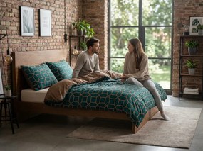 Lenjerie de pat din microfibra microflanel KERNAL verde Dimensiune lenjerie de pat: 70 x 90 cm | 140 x 200 cm