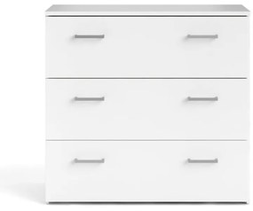 Comodă albă joasă 74x70 cm Space – Tvilum