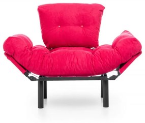 Fotoliu Extensibil Nitta Single, Fucsia