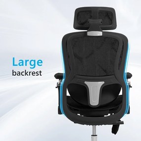 RHYTHM PRO Scaun ergonomic cu funcție Rhythm, sezut Translatie, cotiere 6D, Suport lombar ajustabil, Mesh, Negru