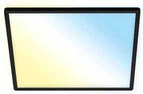 Briloner 7060-015 - Panou LED SLIM dimmabil, 22 W, 230 V, 42 x 42 cm, negru, Wi‑Fi Tuya + telecomandă