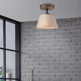 Lustră LED aplicată Brilagi ANTHONY 1xE14/60W/230V stejar nuc/bej