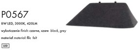 Lustra LED suspendata design modern Carbon negru