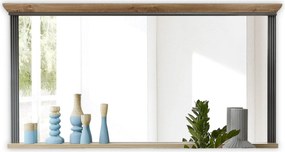Oglinda JASMIN, gri grafit/stejar artisan, PAL, 142x16x74 cm