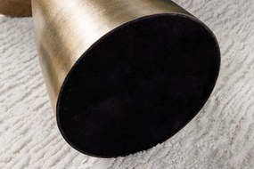 Masuta design industrial Elements 40cm, verde / auriu