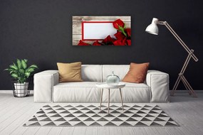 Tablou pe panza canvas Trandafiri Floral Red