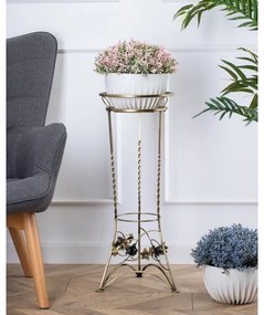 Suport de flori 72x28 cm auriu