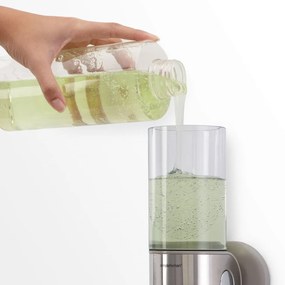 Dispenser de săpun de perete din oțel inoxidabil, argintiu 880 ml - simplehuman