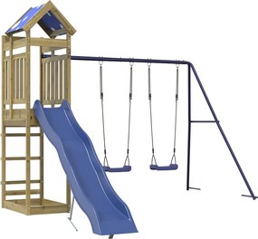 vidaXL Set de joacă pentru exterior, lemn de pin impregnat