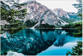 Tablou - Lac în Alpi (90x60 cm)
