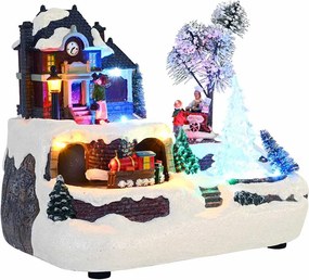 vidaXL Decor de Crăciun pentru masă Multicolour 23.5 x 16 x 18.5 cm