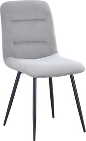 Scaun BOS, gri/negru, stofa/metal, 61x51x84 cm