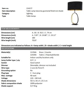 Veioza eleganta design LUX Saturnia 114177 HZ