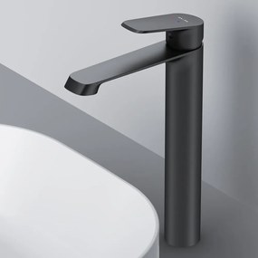 Baterie lavoar inalta AM.PM Func monocomanda finisaj negru mat