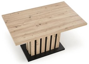 Masa de bucaterie Lamello, stejar artizanal / negru