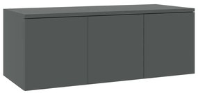 801861 vidaXL Comodă TV, gri, 80 x 34 x 30 cm, lemn prelucrat