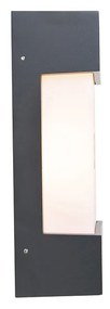 Lampa de perete exterioara moderna gri inchis IP44 - Tide