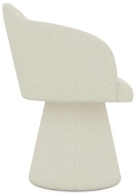 Scaun de sufragerie crem tapițat Kanoa – Makamii
