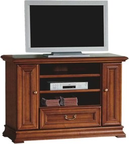 Comodă TV lemn masiv nuc Ravino, 108,2 × 47,5 × 76,2 cm