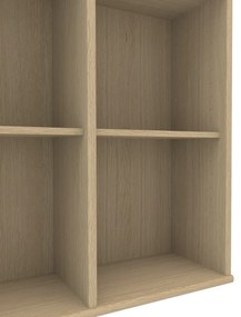 Etajeră / bibliotecă de perete cu aspect de lemn de stejar Mistral 025